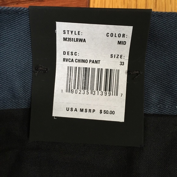 🚫SOLD🚫 RVCA Weekend Chino Pants (33x34) - Picture 4 of 4